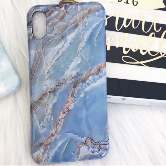 Blue Marble Phone Case iPhone X Soft Cover - Picture 3 of 5